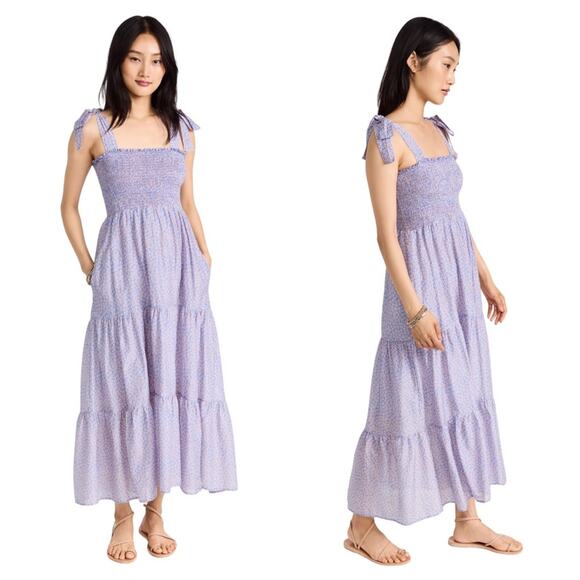 Xirena Blu Flora Lorraine Maxi Dress Large - Picture 1 of 9